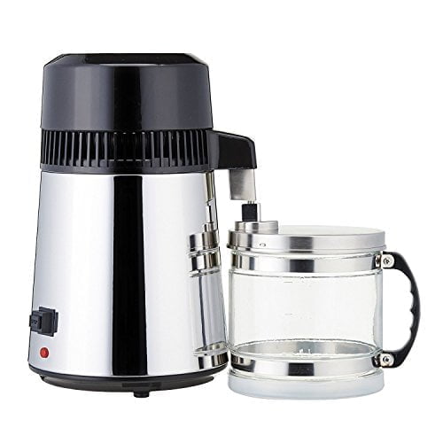 Tislain rosteri lasikannulla Juomaveden tislain