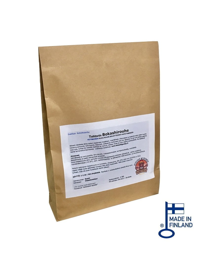 Bokashirouohe 1kg Tohtorin Bokashirouhe® - Kotimainen kuivarouhe 1 KG