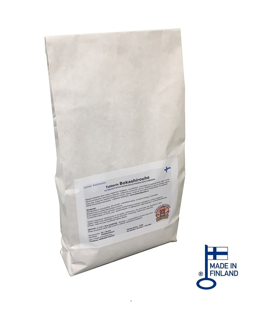 Bokashirouhe 2kg Tohtorin Bokashirouhe® - Kotimainen kuivarouhe 2 KG