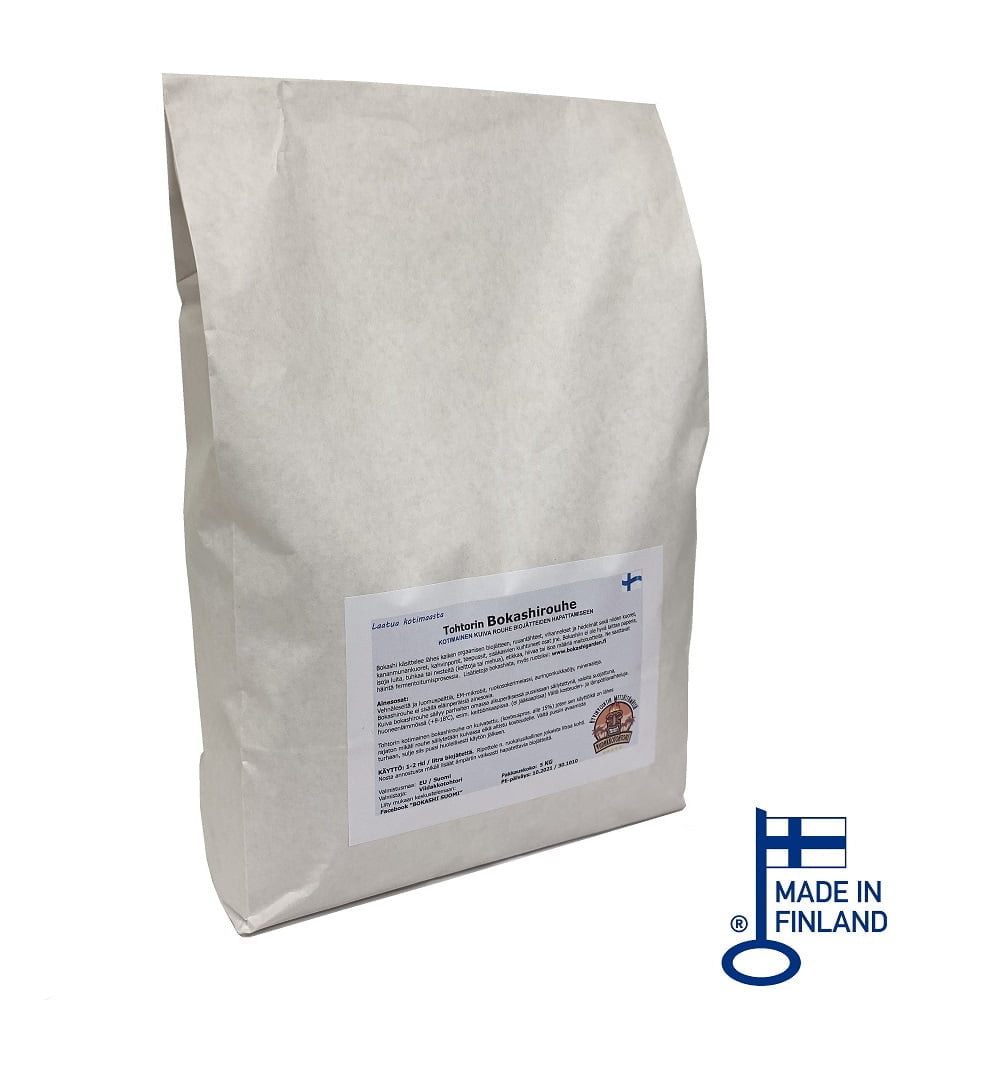 Bokashirouhe 5 kg Tohtorin Bokashirouhe® - Kotimainen kuivarouhe 5 KG