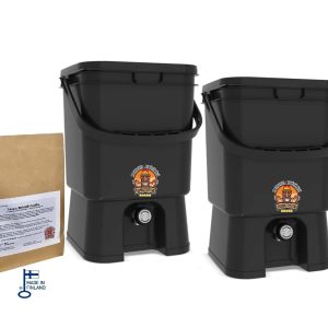 Bokashi Aloituspakkaus +1kg bokashirouhe - Black Mocca