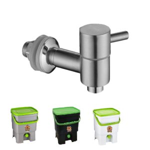 Hana - ruostumaton teräs. Esim Skazan Bokashiämpäriin