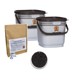Bokashi Mini Mocca Setti + 1kg kotimainen bokashirouhe