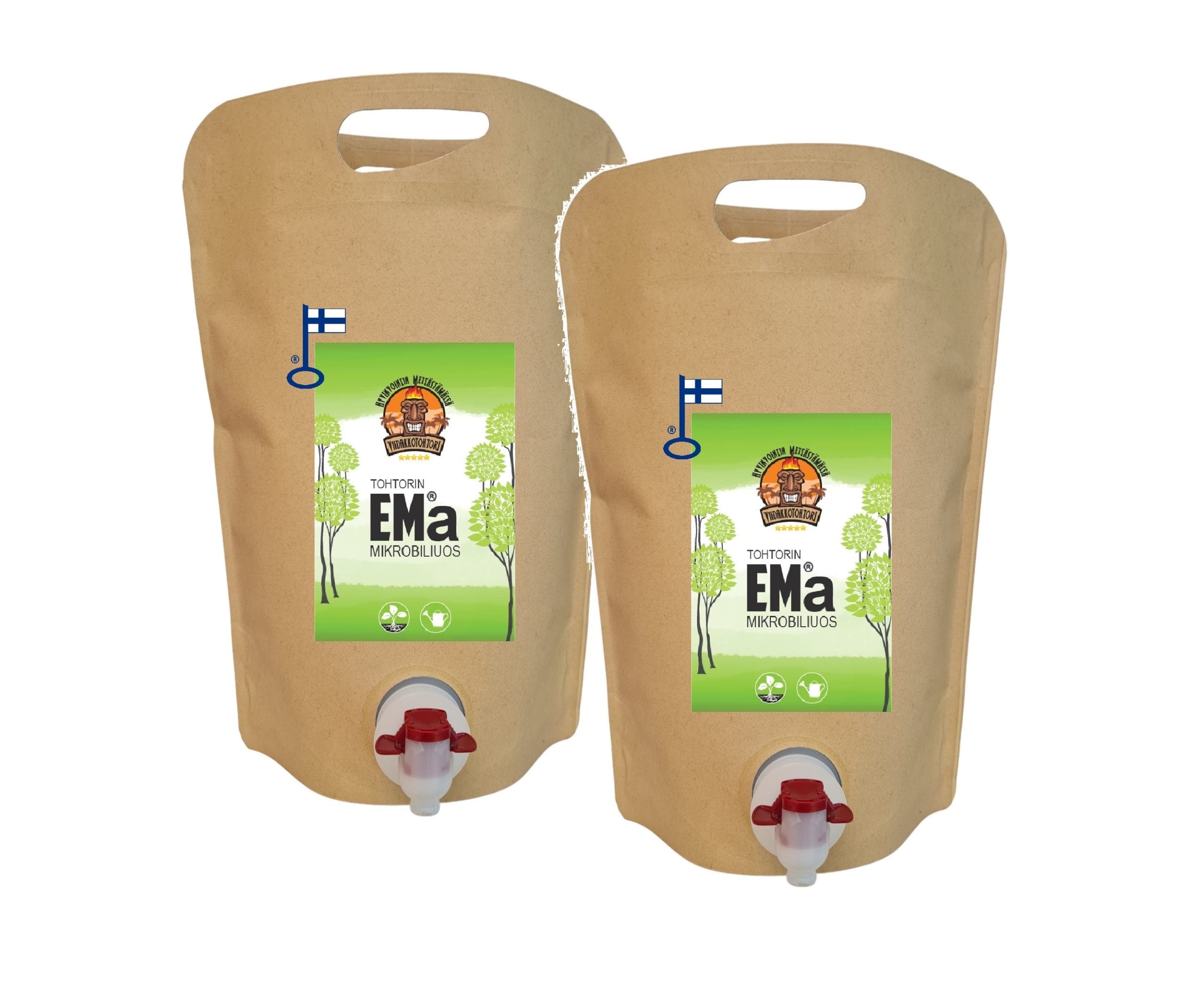 EMa 2x2,7L VT EMa - Tohtorin EM®a Mikrobiliuos, kotimainen. EMa-Bägi. 2 x 2.7L