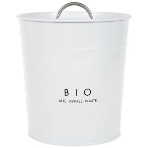 Biokeruuastia Valkoinen (peltinen, sisäsangolla)